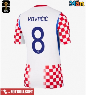 Kroatien Mateo Kovacic #8 Hemmatröja VM 2026 Kortärmad